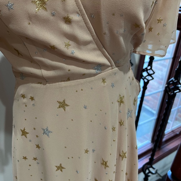 Privacy Please star print maxi wrap dress size S - Picture 2 of 4